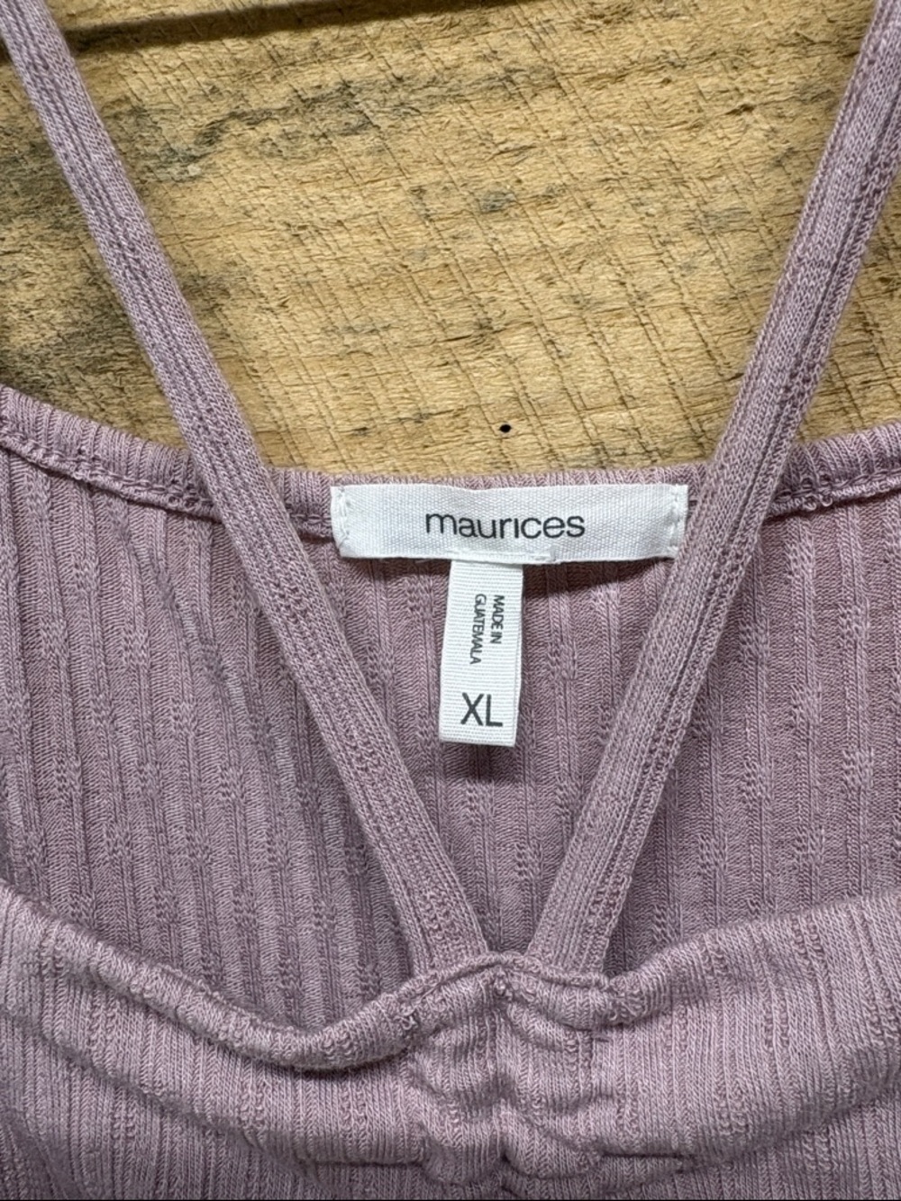 Maurices Ribbed Blouse with Ruched Front - Picture 2 of 7